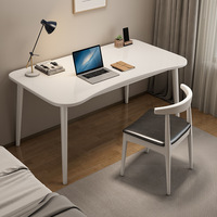 Escritorio de Oficina Moderno Minimalista Nórdico Japonés, Mesa de Estudio de Madera Maciza y Metal, Mesa de Escritura para Apartamentos Pequeños, Uso Familiar y de Oficina