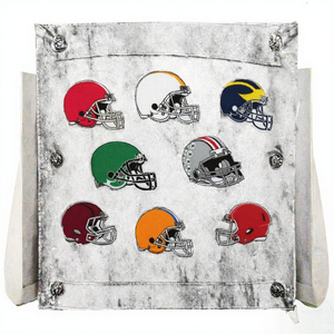 Patchs brodés thermocollants en forme de casque de football, en tissu polyester, pour vêtements, sacs, chapeaux - Product Image 2