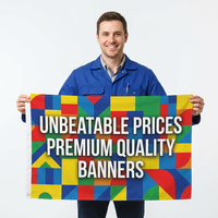 Banderoles personnalisées pour la grande ouverture, résistantes aux intempéries, impression par sublimation HD pour la promotion de la marque, polyester robuste, faible MOQ Y