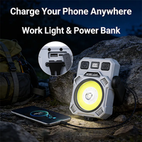 Nouvelle lampe de travail 2026, lampe de travail LED portable rechargeable avec base magnétique, idéale pour le camping en extérieur et la réparation automobile