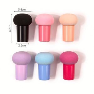 ฟองน้ำแต่งหน้าแบบพกพา รูปทรงเห็ด สำหรับรองพื้นชนิดน้ำ พร้อมด้ามจับ - Product Image 2