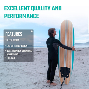 Ajunion 7ft mềm hàng đầu bọt người mới bắt đầu ván lướt sóng 3 gỗ stringers lướt Bãi biển vui vẻ thể thao dưới nước longboard Inflatable mái chèo Hội Đồng Quản Trị - Product Image 5