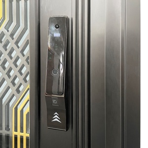 Puerta <span class=keywords><strong>Principal</strong></span> <span class=keywords><strong>de</strong></span> Acero Inoxidable <span class=keywords><strong>de</strong></span> Seguridad Antirrobo para Villa Residencial, <span class=keywords><strong>Diseño</strong></span> Personalizado para Casa - Product Image 4