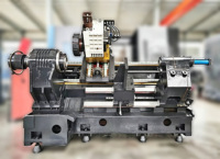 DL TCK600 Tour-fraiseuse CNC Fanuc horizontale à banc incliné, 3 axes, mono-broche, robuste, pour métaux, avec outils motorisés