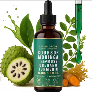 Gouttes buvables 10-en-1 <span class=keywords><strong>de</strong></span> Corossol Amer, Huile <span class=keywords><strong>de</strong></span> Nigelle, Origan – Compléments Herbales pour le Soutien Immunitaire et le Bien-être Quotidien - Product Image 3