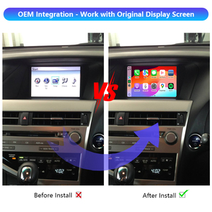 RX RX270 RX300 RX350 RX450H Kits de integración automática de Apple CarPlay y <span class=keywords><strong>Android</strong></span> inalámbricos OEM Navegación GPS para Lexus Car Play - Product Image 2