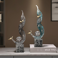 Ornement d'entrée Fengsheng Shuiqi en résine époxy sculptée, figurine artistique de luxe haut de gamme pour salon, entrée, hall