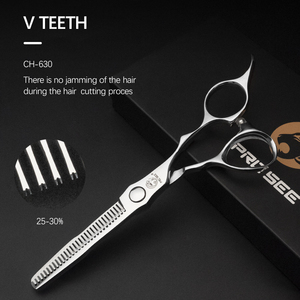 Kit <span class=keywords><strong>Forbici</strong></span> da Taglio e Sfoltitura da 6.0 Pollici in Acciaio VG10 <span class=keywords><strong>Forbici</strong></span> da Bellezza <span class=keywords><strong>Forbici</strong></span> <span class=keywords><strong>Professionali</strong></span> da <span class=keywords><strong>Barbiere</strong></span> e Salone Dente a V 25-30% <span class=keywords><strong>Forbici</strong></span> per Sfoltire - Product Image 3