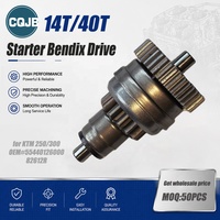 Engrenage d'entraînement Bendix de démarreur de moto CQJB 14T/40T pour KTM 250 300 EXC XC XC-W 55440126000 82612R Pièces d'embrayage unidirectionnel