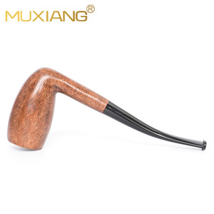 MUXIANG Wooden Smoking Pipe Bent Type Handmade Tobacco Pipe For Men And Beginners - Product Image 2