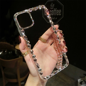 <span class=keywords><strong>Funda</strong></span> de diamante para teléfono móvil, carcasa <span class=keywords><strong>con</strong></span> cordón de cadena para <span class=keywords><strong>iphone</strong></span> <span class=keywords><strong>se</strong></span> xr xs max 11 12 13 pro max xr xs max 10 - Product Image 5