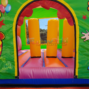 Castillo inflable con temática de circo, castillo hinchable con tobogán para niños, combo de juegos inflables para exteriores. - Product Image 5