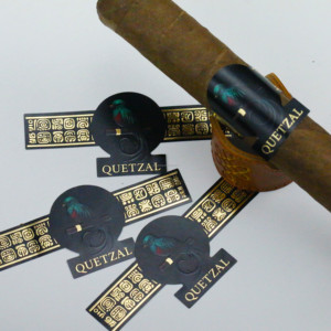 Anillo de Cigarro Personalizado con Relieve, Etiqueta Adhesiva de Papel con Lámina Dorada, Anillo Decorativo para Cigarros con Etiqueta Personalizada - Product Image 3