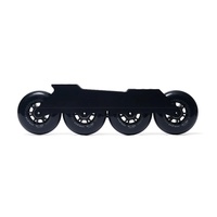 Pièces de machines personnalisées CNC 6061-T6 Cadre de patin en aluminium et en acier inoxydable avec fil EDM pour configurations à 4 roues