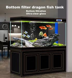 Tanque de peces Sala de estar Hogar Vidrio superclaro Filtro inferior de acuario mediano y grande Dragón ecológico Tanque de peces Oficina - Product Image 5