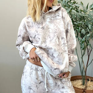 Dear-Lover Set Felpa con Cappuccio e Pantaloni da <span class=keywords><strong>Donna</strong></span> in Stile Woodland Camo Grigio Chiaro, Produzione all'Ingrosso di <span class=keywords><strong>Abbigliamento</strong></span> Boutique - Product Image 5
