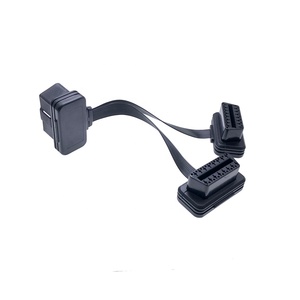AOTAI 16Pin 9PIN OBD2 Cable de extensión plano 1 a <span class=keywords><strong>2</strong></span> hembra Splitter Auto herramienta de diagnóstico de coche - Product Image 6