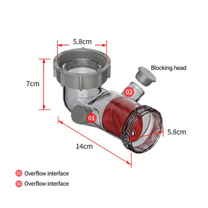 Accesorios para <span class=keywords><strong>fregadero</strong></span> <span class=keywords><strong>de</strong></span> cocina, válvula antiolor y adaptador <span class=keywords><strong>de</strong></span> plato <span class=keywords><strong>de</strong></span> lavado <span class=keywords><strong>de</strong></span> desbordamiento, convertidor <span class=keywords><strong>de</strong></span> tamaño, accesorios <span class=keywords><strong>de</strong></span> drenaje - Product Image 1