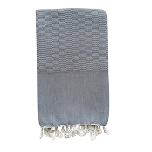 Hamam Turkish Bath <b>Towel</b> Hand-loomed 40x70inches - Grey Color Palace Collection Hotel Spa <b>Beach</b> Sauna <b>Travel</b> Christmas Space . - Product Image 1