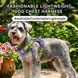 Wholesale Custom Size <b>Black</b> Dog Chest <b>Harness</b> Adjustable Soft Breathable Polyester Fabric Pet Jacket Solid Fashion Ribbons - Product Image 5
