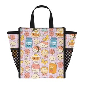 Bolsa con aislamiento de almuerzo con estampado Hawaiano Kawaii personalizada, bolsa de playa reutilizable, bolsa de almuerzo con diseño de <span class=keywords><strong>Musubi</strong></span> de <span class=keywords><strong>spam</strong></span> bonito para facilitar su transporte - Product Image 2
