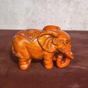Ornements d'éléphant sculptés <span class=keywords><strong>en</strong></span> <span class=keywords><strong>bois</strong></span> <span class=keywords><strong>massif</strong></span> de sequoia, cadeaux porte-bonheur - Product Image 6