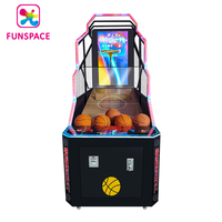 Funspace Street Machine de jeu de basket-ball vidéo 55 pouces Nouveau style Machine de jeu d'arcade à pièces