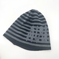 Bonnet en tricot jacquard à 6 coutures, motif graphique, chaud pour l'hiver, idéal pour l'extérieur, le streetwear décontracté, bonnet rayé personnalisé