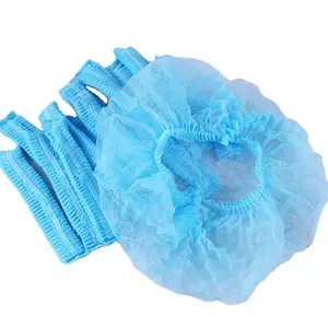 Bonnet jetable non tisse, a clip, pour bonnet/filet a cheveux/chapeau non tisse, 100 pieces