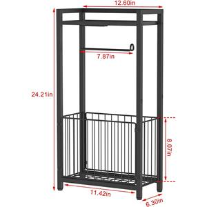 Porte-<span class=keywords><strong>papier</strong></span> hygiénique autoportant moderne avec double étagère de rangement Distributeur de rouleaux en métal pour salle de bain avec espace - Product Image 5