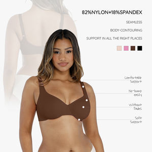 <span class=keywords><strong>Reggiseno</strong></span> con <span class=keywords><strong>Ferretto</strong></span> per <span class=keywords><strong>Donna</strong></span> Taglie Forti, Nasconde il Grasso della Schiena, Traspirante, Copertura Totale, Push-up, Vendita all'Ingrosso - Product Image 3