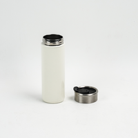 Gobelet isotherme en acier inoxydable à double paroi de 500 ml avec couvercle rabattable anti-fuite, tasse de voyage portable pour le bureau, la voiture, la salle de sport, l'extérieur