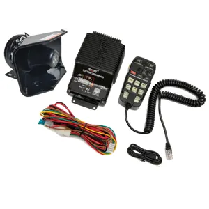 Electronic Fire Emergency Vehicle Prismatic Horn Speaker Kit 300W Car Alarm Systems Siren Speaker