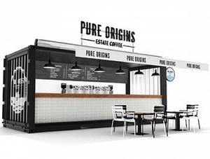 Café commercial préfabriqué en conteneur, modèle n°2 – Maisons souterraines en conteneurs - Product Image 5