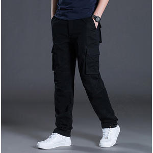 Pantalones Cargo informales para <span class=keywords><strong>hombre</strong></span>, pantalones 100% de algodón de talla grande, Pantalones rectos con múltiples bolsillos, pantalones tácticos resistentes al desgaste para exteriores para <span class=keywords><strong>hombre</strong></span> - Product Image 4