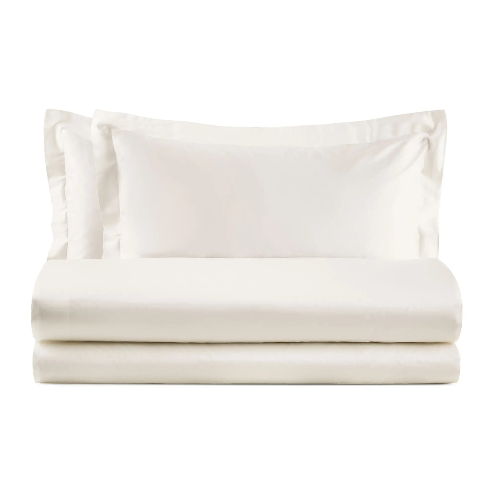 Italian Textiles Manufacturers Plain Dyed Pure Bedding Basics Satin Cotton Double Hotel Bedding Sets Luxury