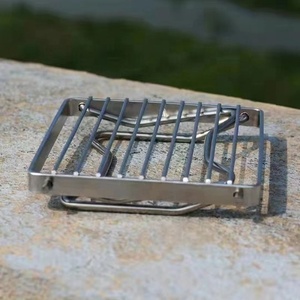 Grille de <span class=keywords><strong>Camping</strong></span> Portable, support de cuisinière de <span class=keywords><strong>Barbecue</strong></span>, feu de camp en plein air, <span class=keywords><strong>gaz</strong></span> de charbon de bois, <span class=keywords><strong>Camping</strong></span> en acier inoxydable, Mini support pliant - Product Image 3