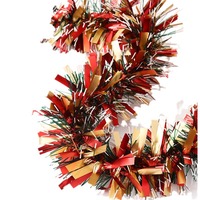 Nouvelle conception, vente en gros, décoration de Noël colorée, guirlande de paillettes de Noël, ruban de décoration de fête