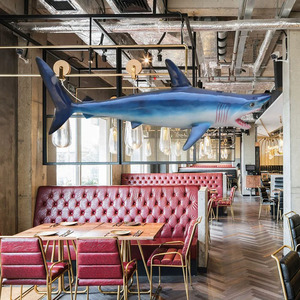 Statue d'animal marin réaliste personnalisable, sculpture géante de <span class=keywords><strong>requin</strong></span> <span class=keywords><strong>baleine</strong></span> en résine pour l'entrée d'un aquarium - Product Image 6