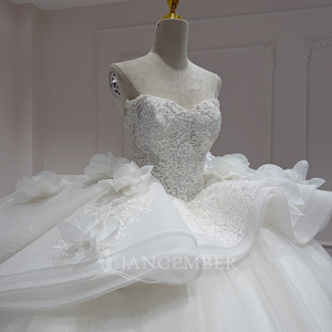 Xx74 Appliques Wedding Dresses For Women <b>Bride</b> Romantic Lace Flower Boho Bridal <b>Gown</b> Vestidos De Novia Boda Jancember - Product Image 6