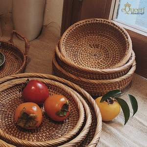 Premium Round Woven Tray Crafted from High-Quality Materials for Elegant Display and Easy Serving - Product Image 4