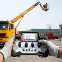 Plateforme de travail aérienne télécommandée sans fil, batterie rechargeable, portée de contrôle de 100 m, montée sur véhicule, CE ISO9001