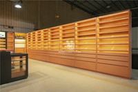 Vitrine de tabac en bois massif Vintage, vitrine murale de magasin de fumée, Design de cigares antiques