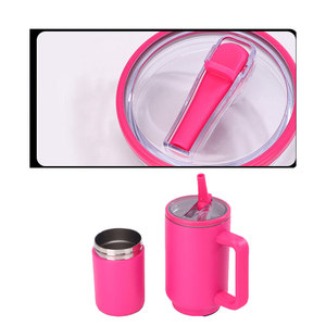 Gobelet isotherme en acier inoxydable de 40 oz, design détachable, se transforme instantanément en 2 tasses, sans BPA, avec paille, gobelet isotherme sous vide de 40 oz. - Product Image 3