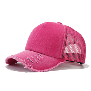 Vente chaude Trous Lavé Coton Net Cap À Faire Vieille Lumière Plaque D'été Cap Mâle En Plein Air Ombre Casquette De Baseball - Product Image 2