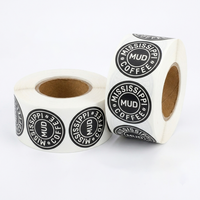 Etiquetas Adhesivas Personalizadas para Empaque de Tazas de Café, Resistentes al Calor y al Frío, Impermeables, Aptas para Congelador, Pegatinas de Plástico para Bebidas