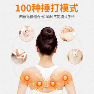 Neck Shoulder Massager With Vibration Kneading Infrared Therapy <b>USB</b> Rechargeable Lithium Battery 2024 Model - Product Image 3
