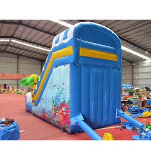 Tobogán Acuático Inflable de PVC de Grado Comercial, Pequeño, para Interiores/Exteriores, Piscina de Chapoteo para Niños, Diseño de Tiburón, para Uso Escolar y Doméstico - Product Image 2