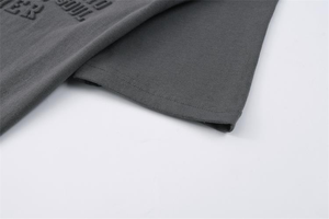 เสื้อยืดผู้ชายผ้าไหม/ผ้าฝ้ายทรงหลวม สกรีนโลโก้ด้านหลัง คอกลม แขนสั้น ระบายอากาศได้ดี ไซส์ US/EU น้ำหนัก 220gsm สไตล์ลำลอง - Product Image 5