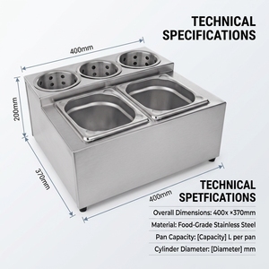 Meubles de rangement pour condiments et couverts, fabrication en acier pour cuisines commerciales, équipements de cuisine professionnels, matériel de restauration - Product Image 3